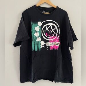 Blink 182 Black Tee with Graphic Design